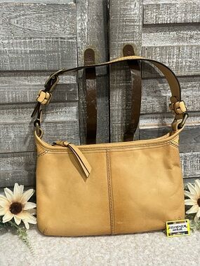 COACH Bleecker Leather Hobo Shoulder Bag Camel VGC! 11415